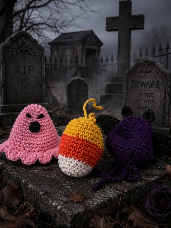 Hand Crafted Other - 100% Cotton Crochet Soap Saver Halloween Eco-Friendly Exfoliating Soap Pouch